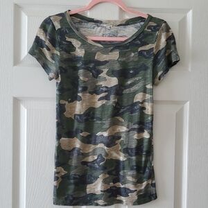 Jcrew Camouflage Print T-Shirt